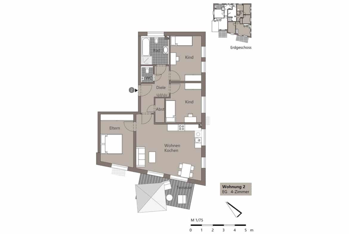 Mehrfamilienhaus in Gilching Grundriss