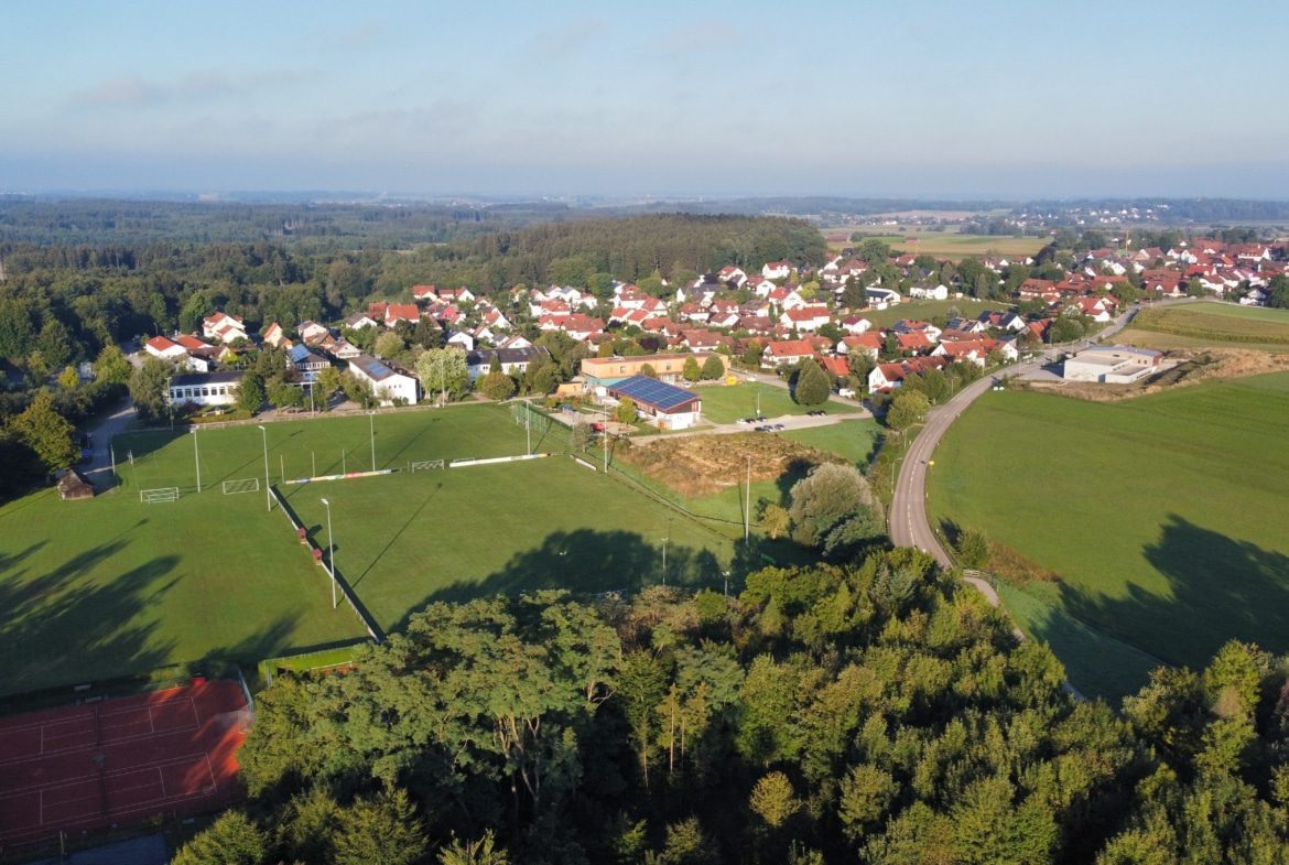 Waldgrundstück Geltendorf Vogelperspektive