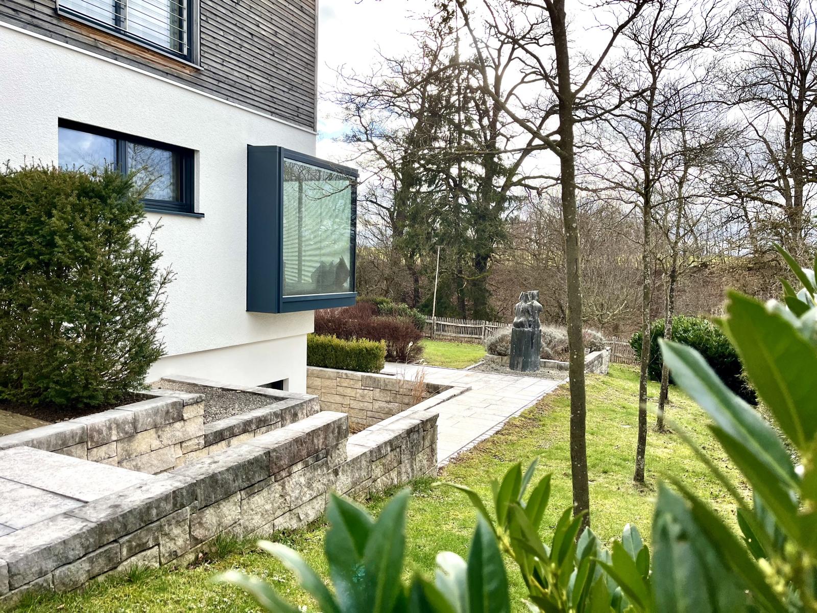 Einfamilienhaus in Fischen Garten