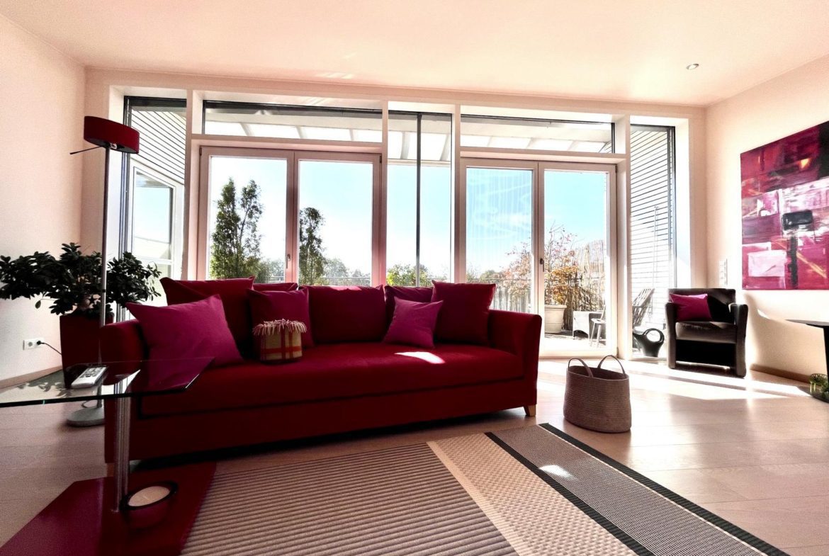 Penthouse P2 Landsberg am Lech Wohnzimmer