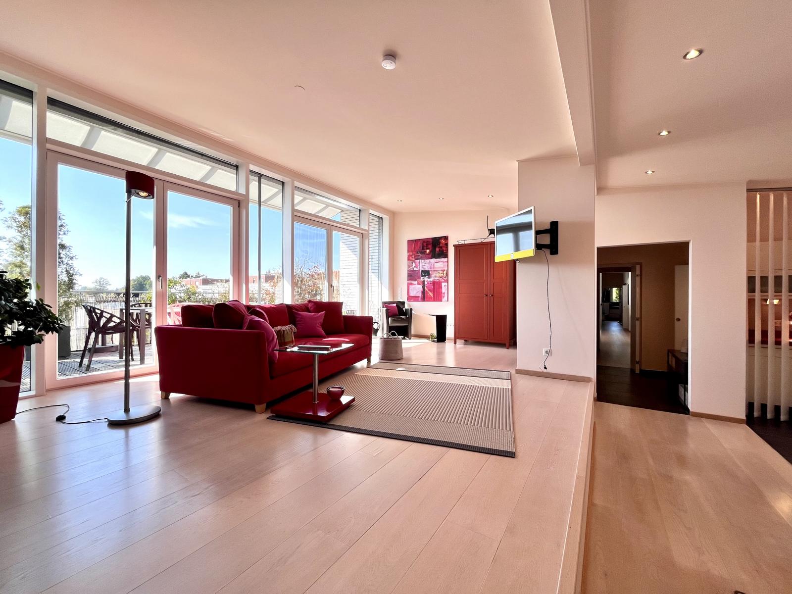 Penthouse P2 Landsberg am Lech Wohnzimmer