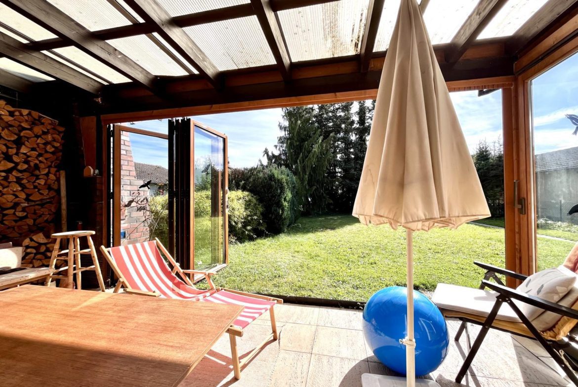 Wintergarten Innenansicht Doppelhaushälfte Kaltenberg