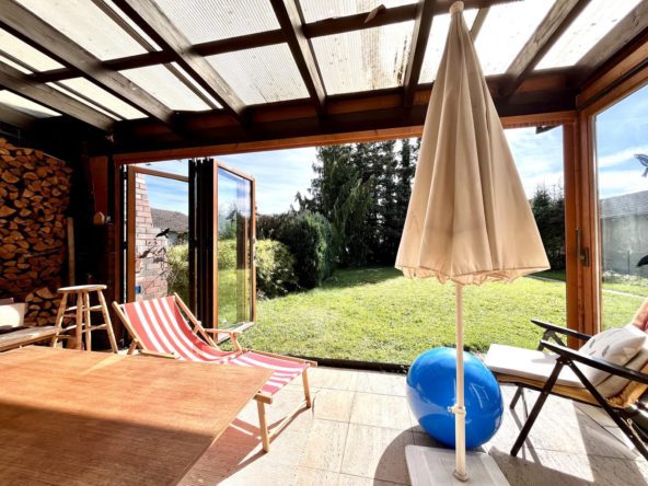 Wintergarten Innenansicht Doppelhaushälfte Kaltenberg