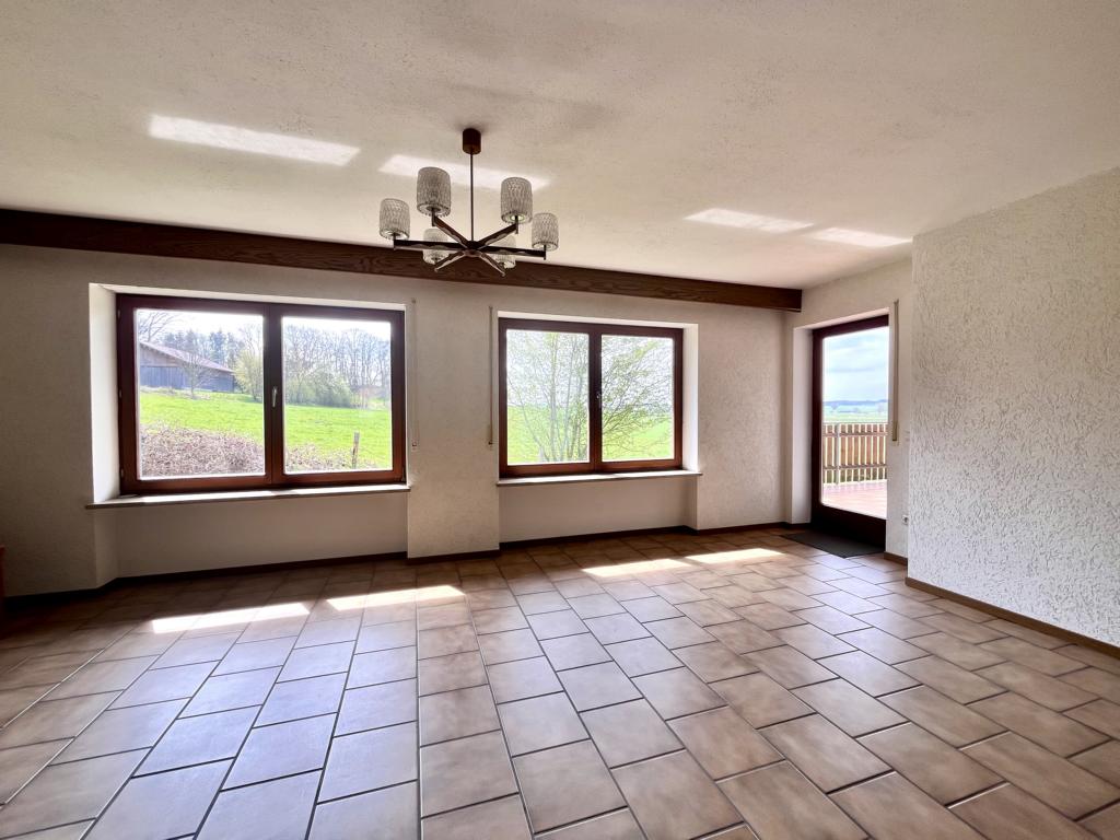 Wohnzimmer mit Weitblick Einfamilienhaus Moorenweis