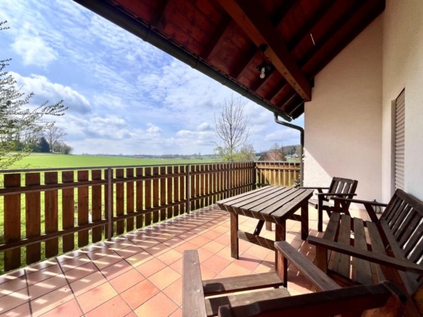 Terrasse mit Weitblick Einfamilienhaus Moorenweis