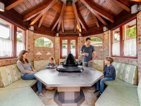 Landhausvilla Grillpavillion - visualisiert