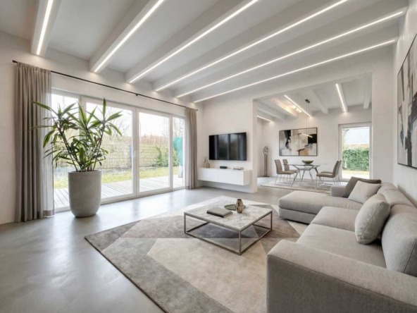 Unternehmeranwesen in Kaltenberg Wohnzimmer Visualisierung